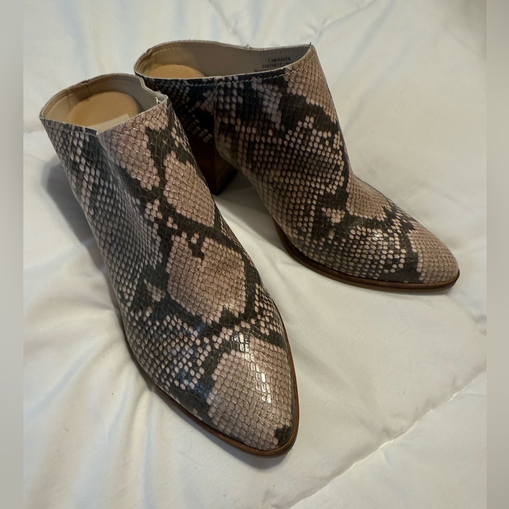 Dolce Vita Snake Print Mules